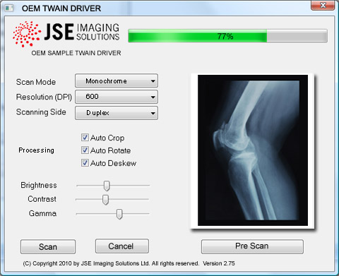 OEM TWAIN, WIA and ImageCapture drivers for scanners and cameras develops JSE for the hardware vendor. Also the HLK (former WHQL) testing and submission can be executed by JSE. JSE develops all kind of image capture software on contract base.